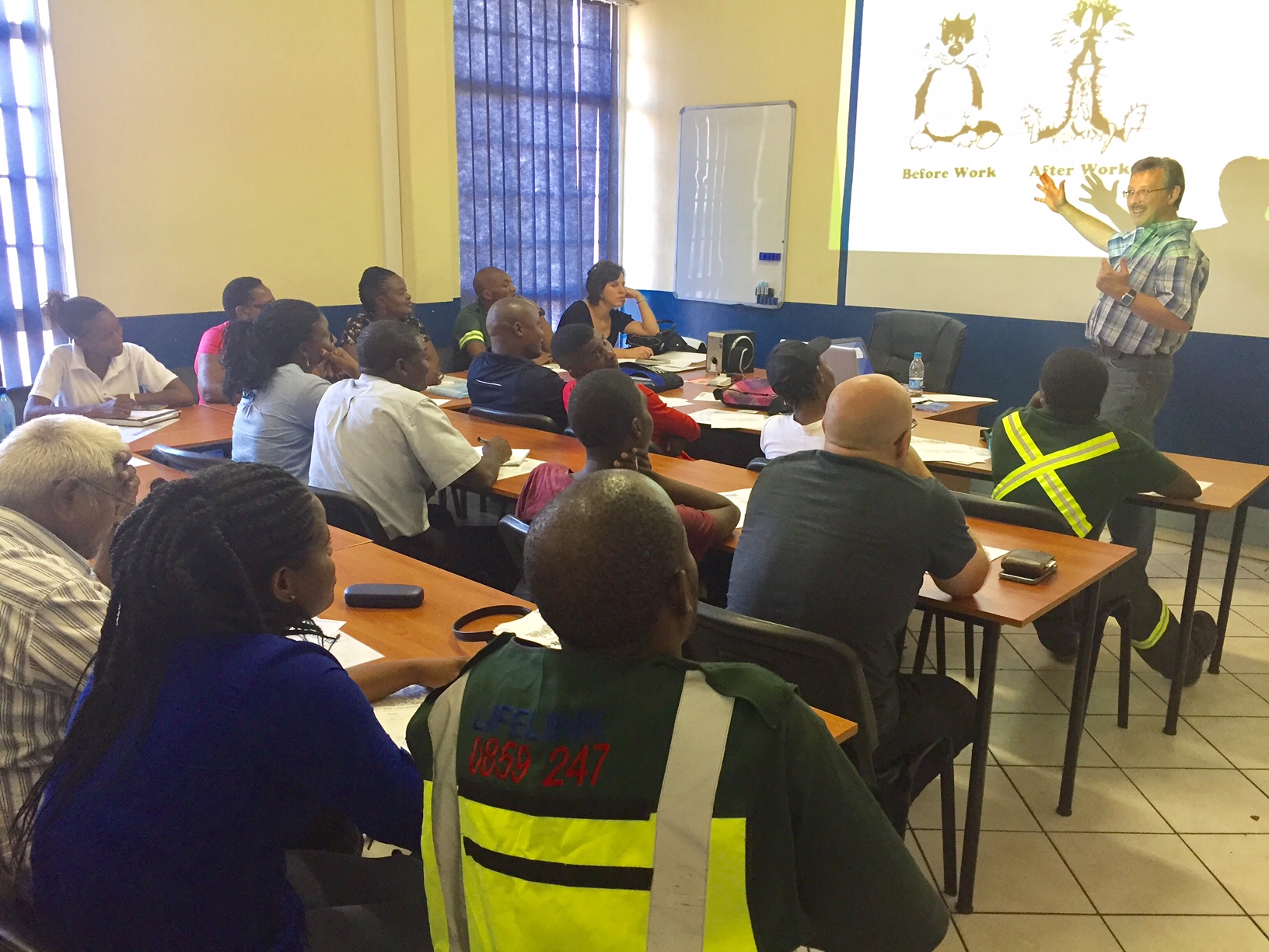 OSH-Med instructor leading a classroom training session